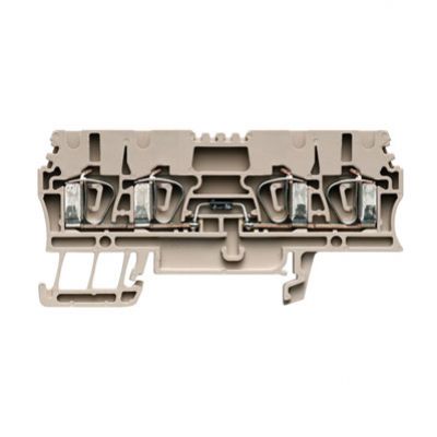 WEIDMULLER ZDU 2.5/2X2AN/D- Blok zaciskowy, złącze sprężynowe, 2.5 mm², 400 V, 1 A, dioda 1N 4007, TS 35, Ciemnobeżowy 1650350000 /20szt./ (1650350000)